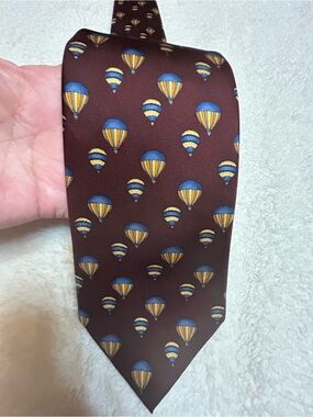 🎁3 for $30 - Hot Air Balloon Silk Tie